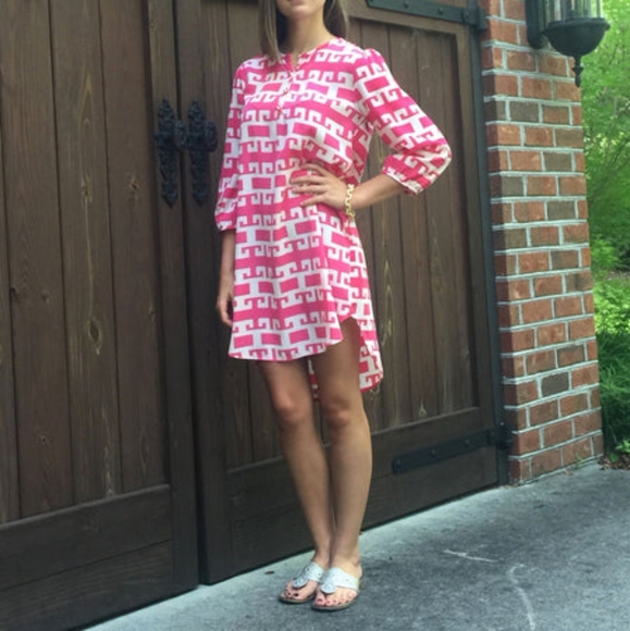 Peach Love California Dresses & Skirts - Peach love CA queen bee hi low shirt dress medium